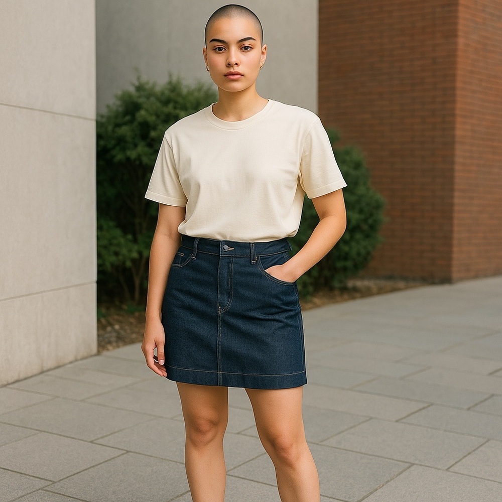 NWOT NEW YORK JEANS Size 10 Denim Skirt. 
Perfect for summer or winter! Save $
